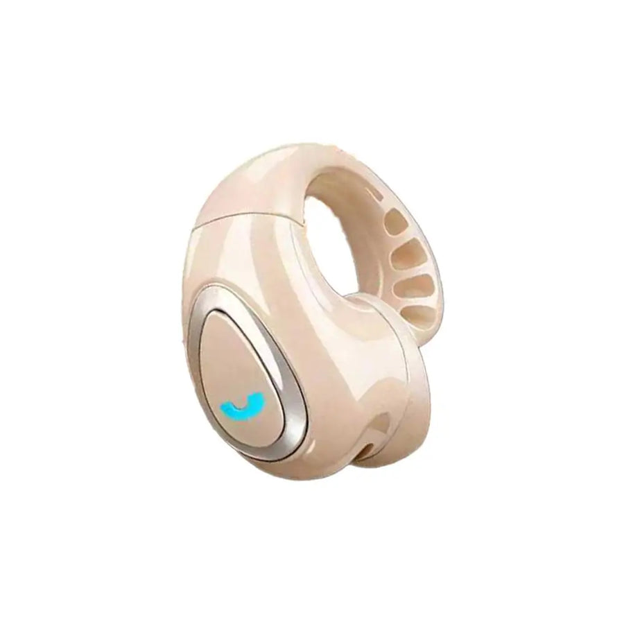 Pink open-ear clip-on wireless earbud product shot