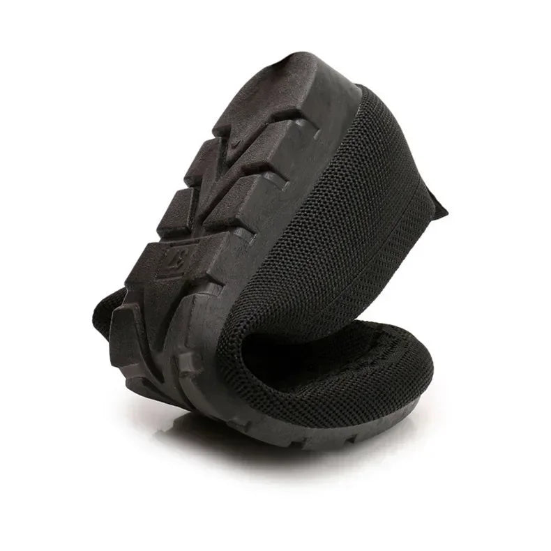 Black rubber boot sole on a white background