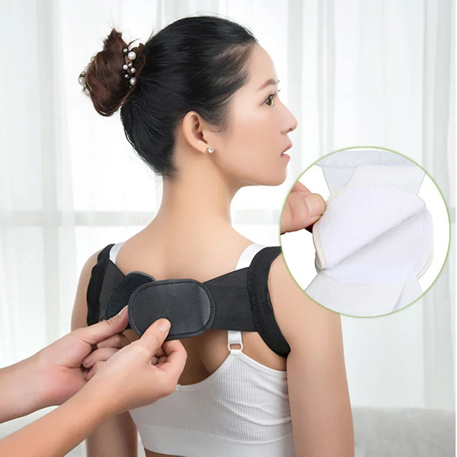 Adjustable Posture Corrector – Back Support Shoulder Belt, Straightens Spine, Corrects Posture