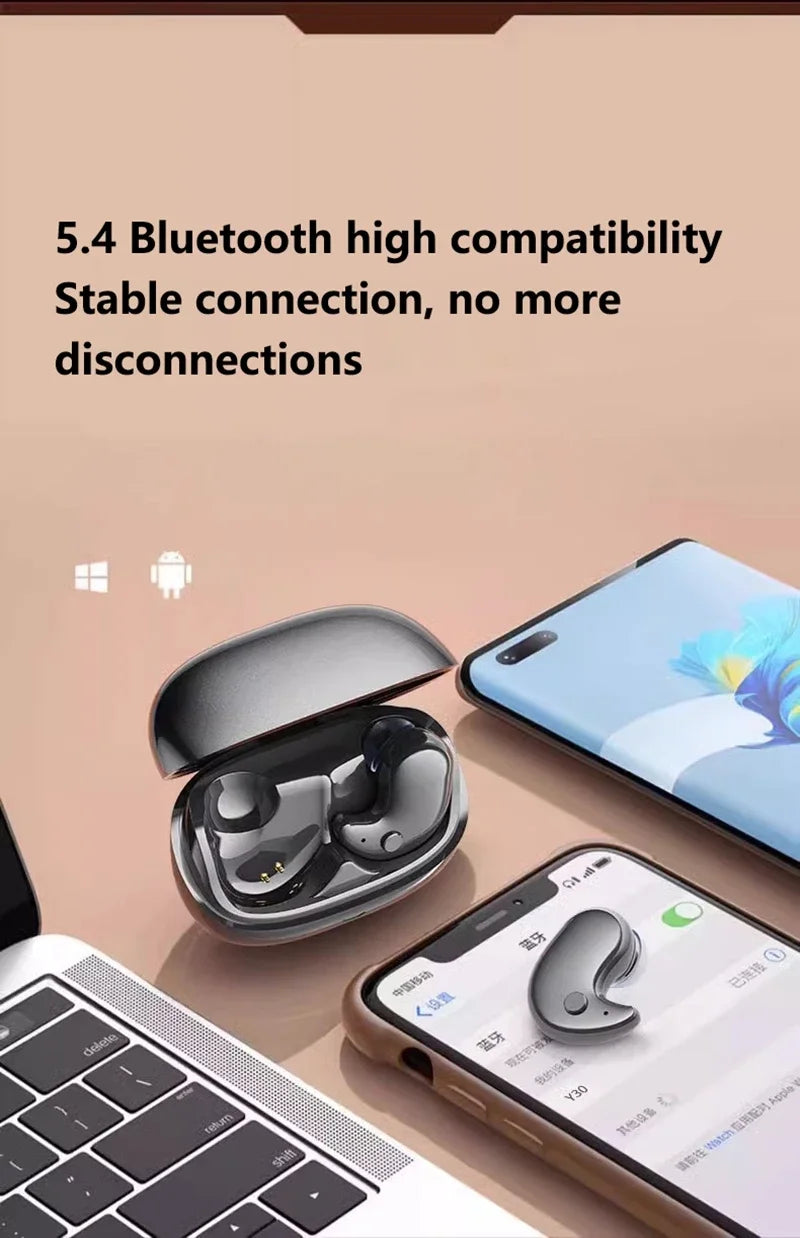 Wireless Bluetooth Sleep Earbuds, Invisible Mini, Side-Sleeper Headphones