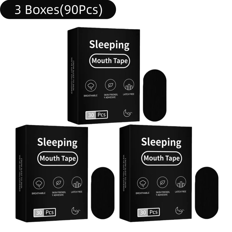Mouth Tape for Sleeping – Anti-Snoring Strips, Hypoallergenic Gentle Sleep Tape for Nasal Breathing (30/60/90/300 Pcs)