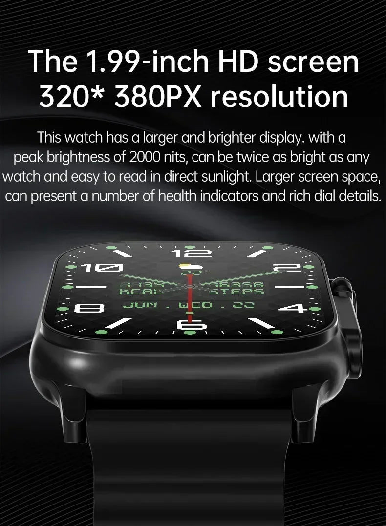 Smart Watch 9 Ultra Gen 2, NFC Bluetooth Call, 2.2-Inch Display