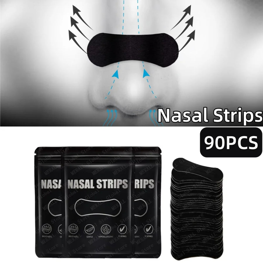 Mouth Tape for Sleeping – Anti-Snoring Strips, Hypoallergenic Gentle Sleep Tape for Nasal Breathing (30/60/90/300 Pcs)