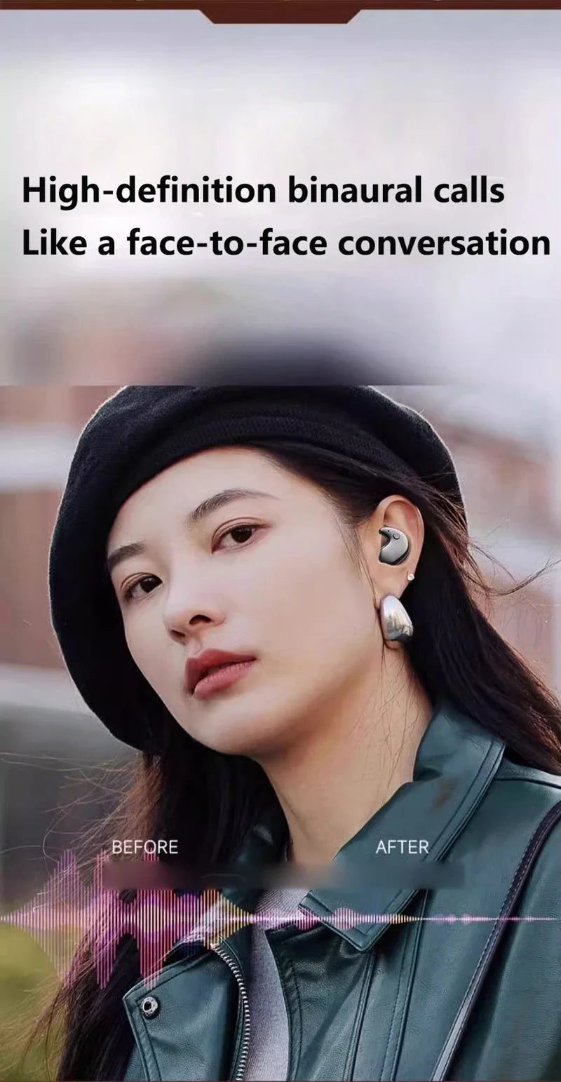 Wireless Bluetooth Sleep Earbuds, Invisible Mini, Side-Sleeper Headphones