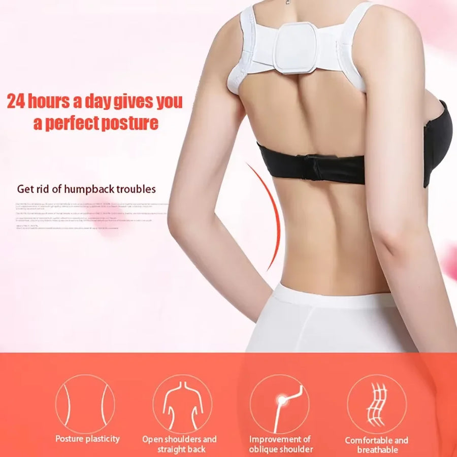 Invisible Posture Corrector – Adjustable Back Support, Rectifies Hunchback, for Men and Women