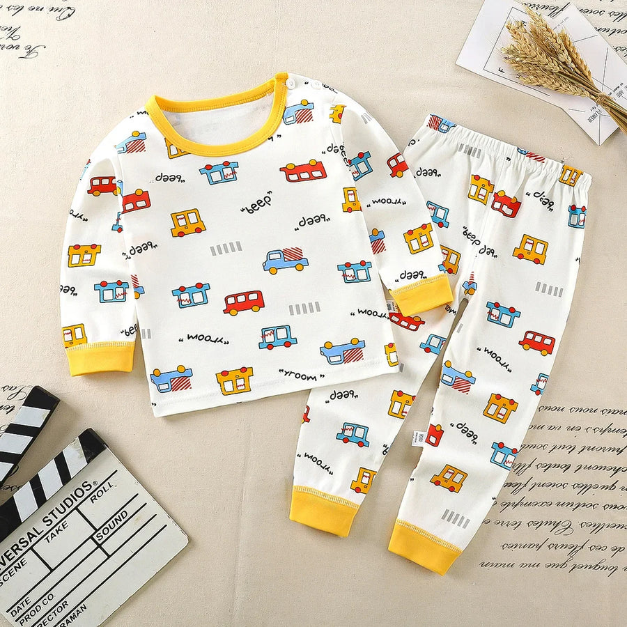 Kids' Cotton Clothing Set – Autumn/Winter for Boys & Girls