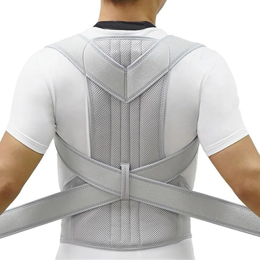 Posture Corrector for Men and Women – Adjustable Full Back Brace, Shoulder Straightener