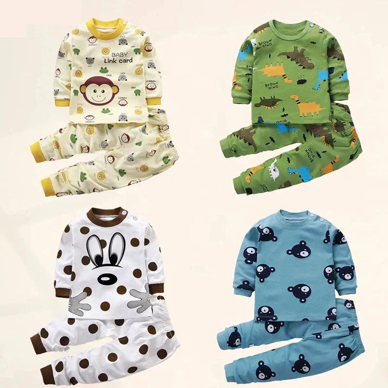 Kids' Cotton Clothing Set – Autumn/Winter for Boys & Girls
