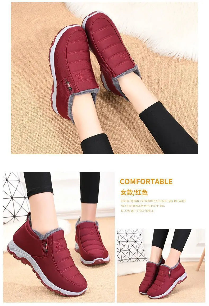 Men's Winter Casual Shoes – Warm Cotton, Chunky Sole