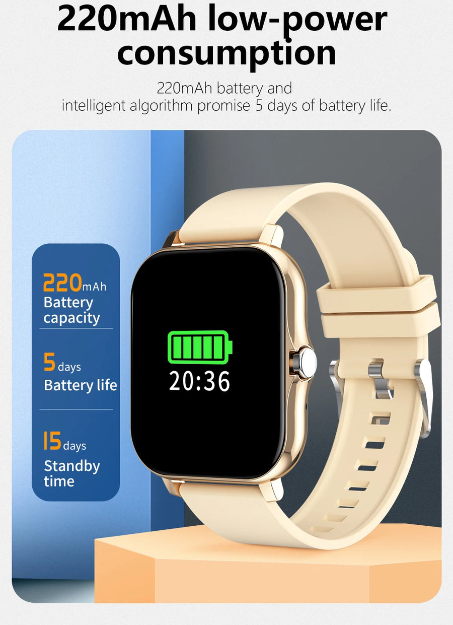 Multifunction Smart Watch, Message Reminder, Music Control, Sports Tracking