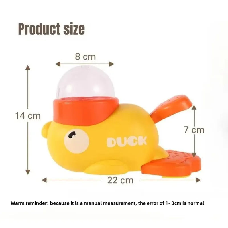 Indestructible dog chew toy size chart and dimensions, yellow duck toy for aggressive chewers