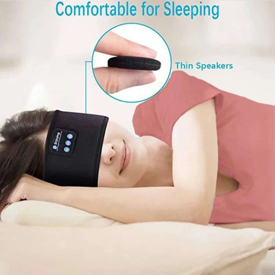 Bluetooth Sleep Headphones Headset – Wireless Headband with Eye Mask, for Running
