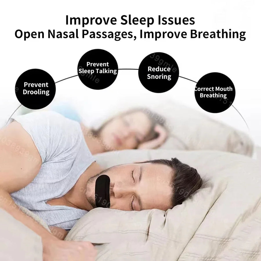 Mouth Tape for Sleeping – Anti-Snoring Strips, Hypoallergenic Gentle Sleep Tape for Nasal Breathing (30/60/90/300 Pcs)