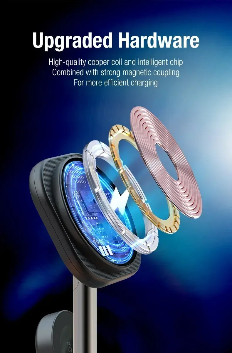 3-in-1 Wireless Charging Station – Fast Charge Phone, Watch & Earbuds