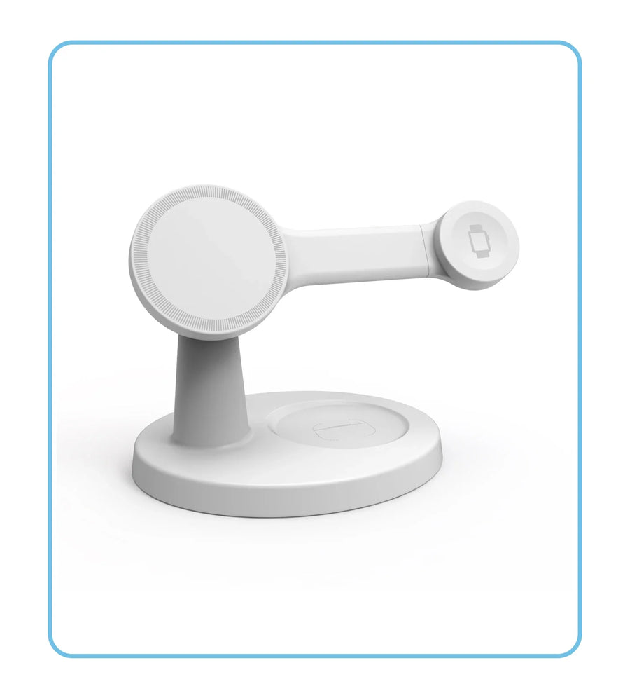 3-in-1 Wireless Charging Station – Fast Charge Phone, Watch & Earbuds