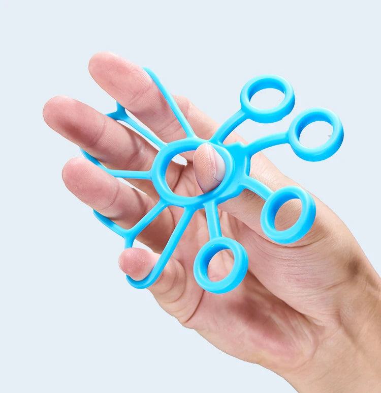Silicone Finger Exerciser, Hand Grip Strength Trainer for Forearm and Muscle