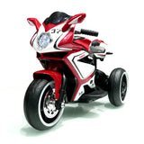 Kids ride-on motorcycle front view