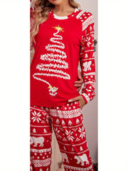 Christmas Pajamas for Family  Matching Sets Classic Plaid Xmas Soft Holiday Sleepwear  long pajama pants for women  wide leg lounge set family matching christmas pajamas Halloween house wear