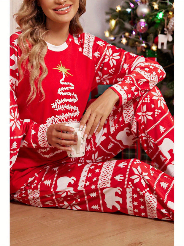 Christmas Pajamas for Family  Matching Sets Classic Plaid Xmas Soft Holiday Sleepwear  long pajama pants for women  wide leg lounge set family matching christmas pajamas Halloween house wear