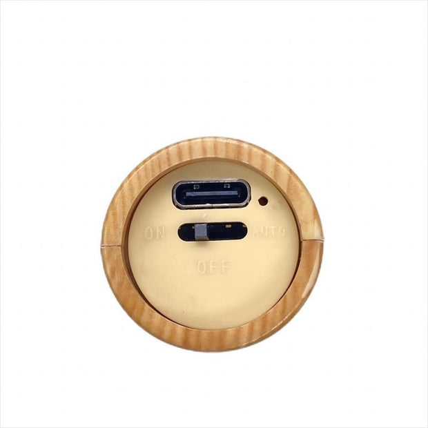 Motion Sensor Night Light, Rechargeable Body Sensor Night Light Indoor, Magnetic Wooden LED Wall Sconce For Bedroom Corridor Staircase Cabinet Intelligent Human Body Induction Night Light