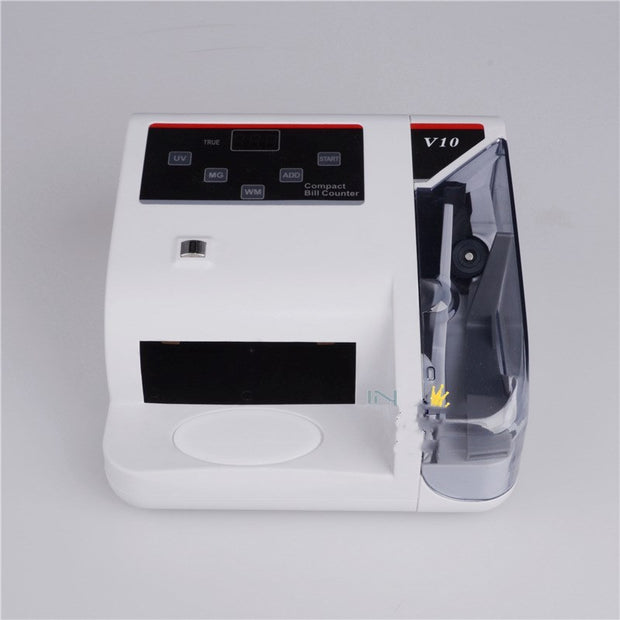 Portable currency counter with currency detector