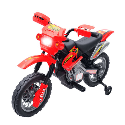 Kids ride-on motorcycle front view