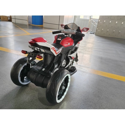 Blue ride-on motorcycle