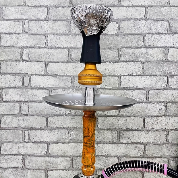 1PC Large Capacity 16mm Aluminum Alloy Oil Collector Catcher with Small Bowl Design Oil Filter for Arabic Smoking, Perfect Household Gadget and Gift Idea for Valentine's Day, New Year's and Parties