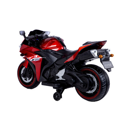 Kids Motorcycle,12V Motorcycle For Kids 3 4 5 6 Years Boys Girls 12v7ah Kids Motorcycle Ride On Toy With Training Wheels  Manual Throttle  Drive By Hand Lighting Wheels