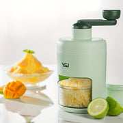 Stainless Steel Manual Ice Shaver - Perfect for Snow Cones, Slushies & Watermelon - Compact Kitchen Gadget for Home & Restaurant Use -  For Foodies & Home Chefs -  Great Gift for Summer Parties & Family Gatherings