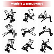 1Pc  Adjustable Weight Bench With Preacher Curl Pad Resistance Bands Leg Extension For Home Gym Full Body Exercise Fedex Shipping