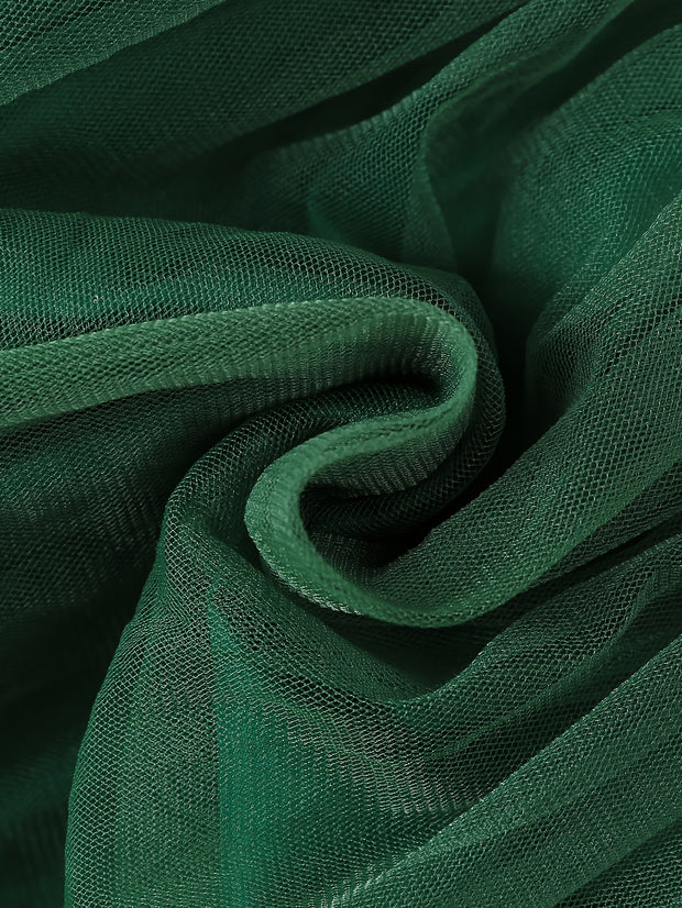 Girls' Long Sleeve Dress for Christmas Party, Festive Red and Green Pattern with Ruffled Hem & 3D Bow, Sweet & Cute Style for Celebrations and Photoshoots, Christmas Dress For Girls