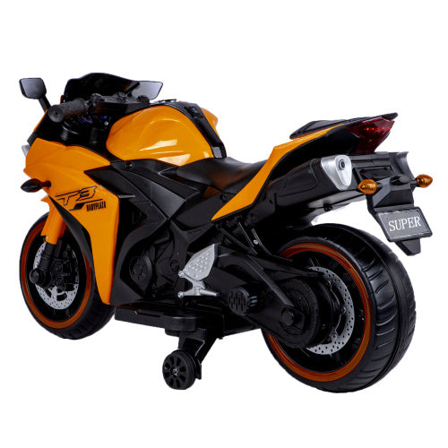 Kids Motorcycle 12V Motorcycle For Kids 3 4 5 6 Years Boys Girls 12v7ah Kids Motorcycle Ride On Toy With Training Wheels Manual Throttle  Drive By Hand Lighting Wheels