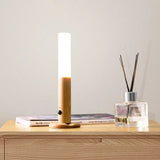 Rechargeable Motion Sensor Night Light – Magnetic Wooden Wall Lamp