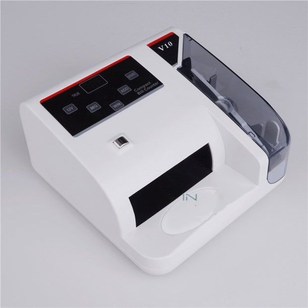 Portable currency counter with currency detector