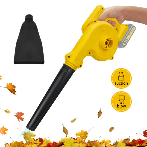 Cordless Leaf Blower for Dewalt 20V Battery Electric Jobsite Air Blower 2-in-1 Handle Electric Blower and Vacuum Cleaner