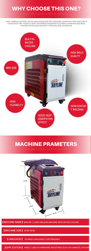 1500W Handheld Fiber Laser Welding Machine GW Water Cooling Portable For Welding Metal Carbon Stainless Steel Aluminum Solder