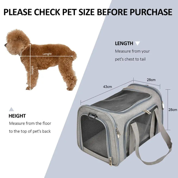 Soft-Sided Travel Carrier for Small Pets