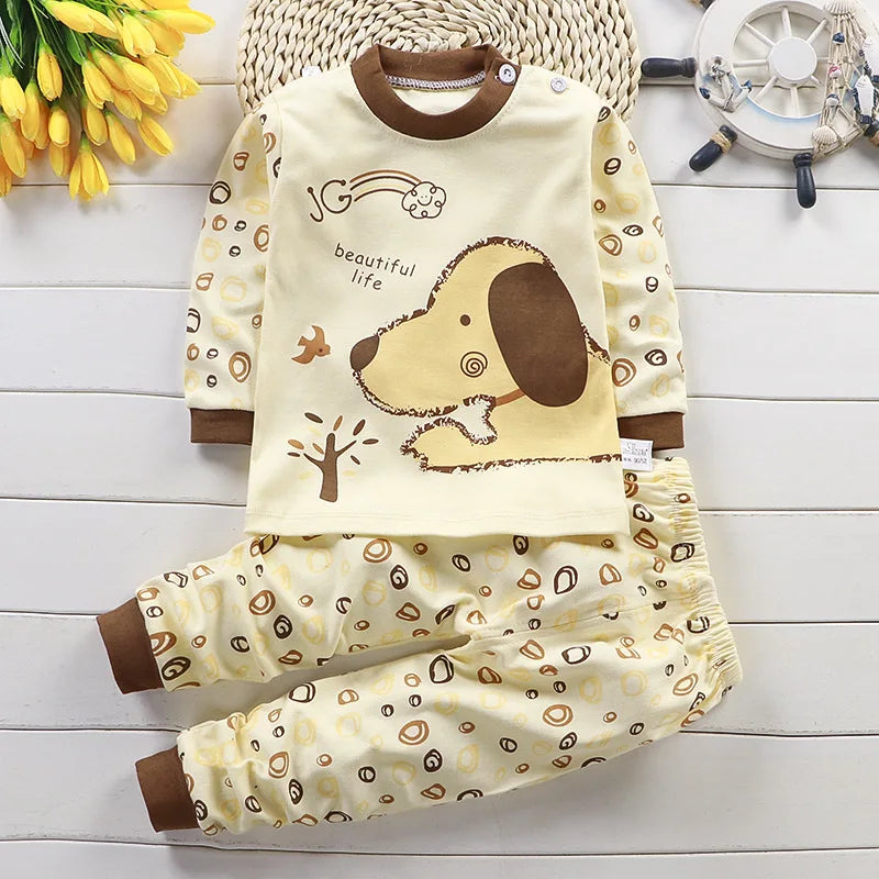 Kids' Cotton Clothing Set – Autumn/Winter for Boys & Girls