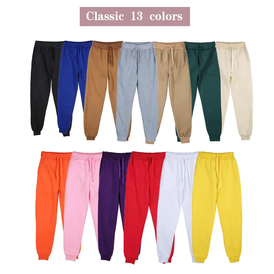 Men Training Joggers – Loose Fit Fleece Sweatpants with Drawstring