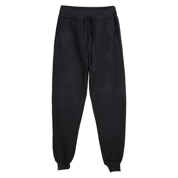 Men's Athletic Trainning Joggers Casual Loose Fit Sweatpants Spring Fall Fleece Lined Pants Elastic Waist Drawstring Trousers