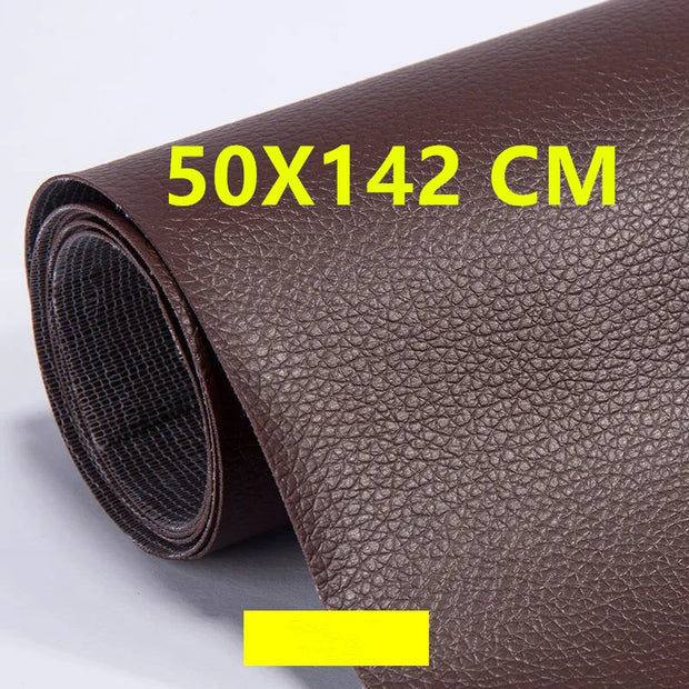 Leather Repair Tape, Self-Adhesive Leather Repair Patch for Sofa, Car Seat, Handbag, Furniture, Driver Seat, Black, 50X142 cm