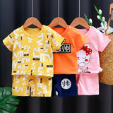 Kids Clothes Set featuring a playful monkey design, showcasing fun activities like ice and sponge application for kids.