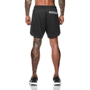 Joggers Shorts Men 2 in 1 Short Pants Gyms Fitness Bodybuilding Shorts Workout Quick Dry Beach Shorts Male Summer sports shorts