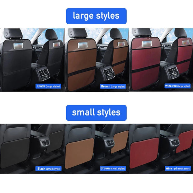 Car Seat Back Protector with Storage