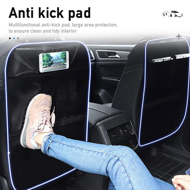 Car Seat Back Protector with Storage