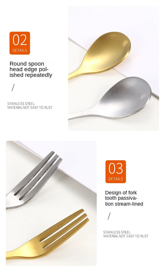 Christmas Gifts, Kitchen Accessories, Tableware Decoration, 5pcs Spoon, Fork, Coffee Spoon, Stainless Steel, Branch Leaves