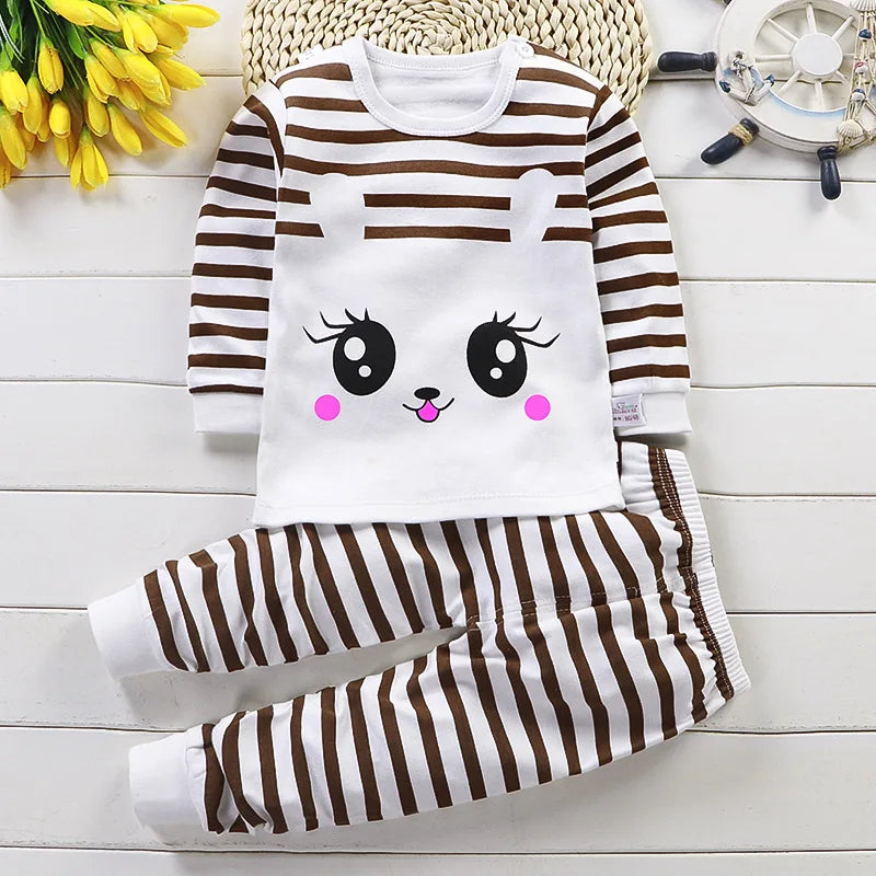 Kids' Cotton Clothing Set – Autumn/Winter for Boys & Girls