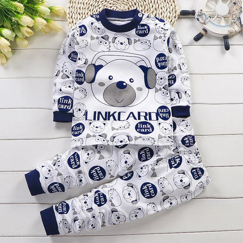 Kids' Cotton Clothing Set – Autumn/Winter for Boys & Girls