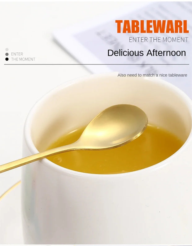 Christmas Gifts, Kitchen Accessories, Tableware Decoration, 5pcs Spoon, Fork, Coffee Spoon, Stainless Steel, Branch Leaves